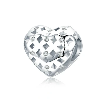 

Openwork Clover Heart Shape Metal Beads for Women Jewelry Making 925 Sterling Silver Charm for Bracelet Bangle BSC207