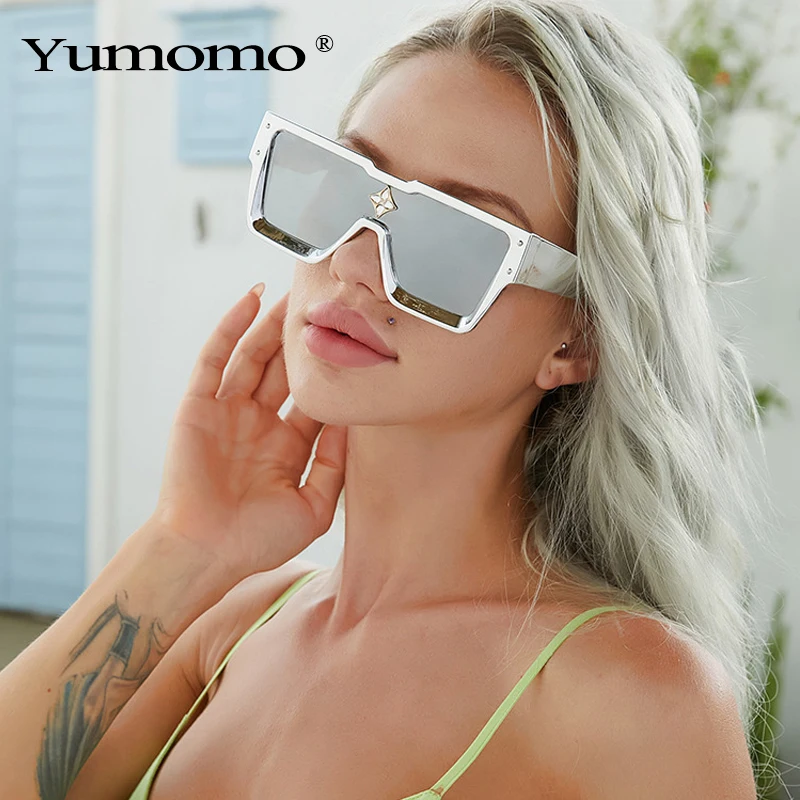 Luxury Brand Square Sunglasses Rhinestone Glasses 2022 New Women Men Diamond Eyewear Female Large Frame Eyeglasses UV400 Oculos