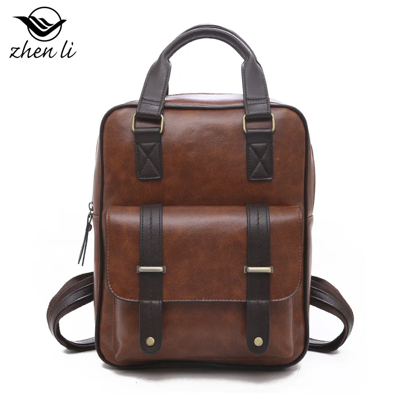 Zhenli Pu сумка рюкзак женский через плечо ретро тренд EBay рюкзак за пределами Китая от имени
