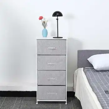 

Modern Storage Drawer Stainless Steel Storage Cabinet Non-woven Fabric Storage Rack Clothes Toy Storage for Bedroom Living Room