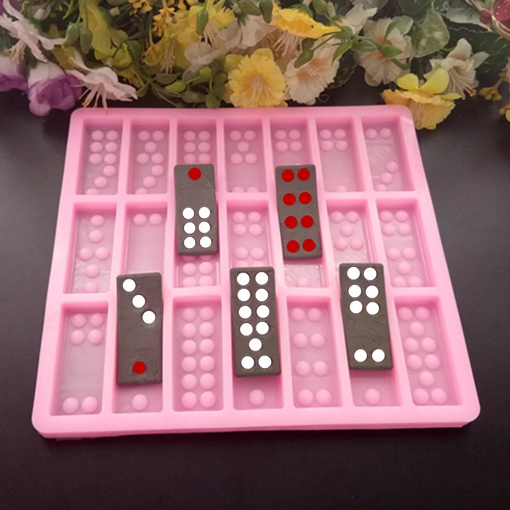 21 Cavity Mould Chocolate Domino Handmade Cake Silicone Fondant Candy Mold Soap 21 Cavity Mould Chocolate Domino Handmade Cake Silicone Fondant Candy Mold Soap