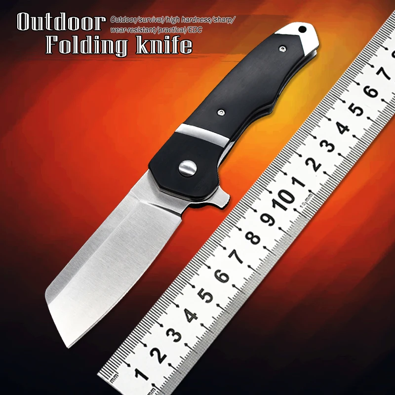 

7270 New RIPSNORT Folding Knife Outdoor Pocket Survival Knife 8cr13 Blade Tactical Fruit Knife Self-Defense EDC Hunting Tool