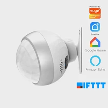 Tuya-Mini détecteur de mouvement PIR, wi-fi, capteur de mouvement infrarouge pour la sécurité domestique, avec alarme et avertissement, compatible Alexa go