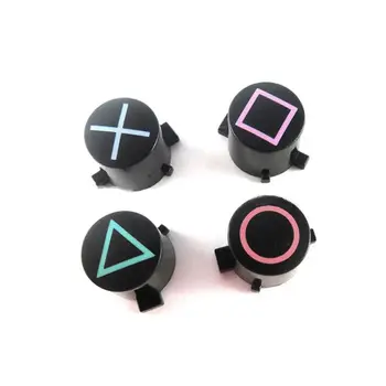 

10/4 PCS/SET L1 R1 L2 R2 ABXY Trigger Button with Analog Joystick Cap Replacement For 4 For PS4 Controller JDM-011