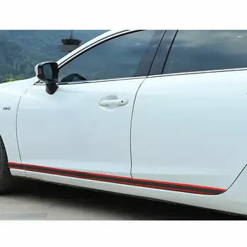 

High-quality car sill protection plate Carbon fiber molding strip trim front bumper suitable for most automotive VIP