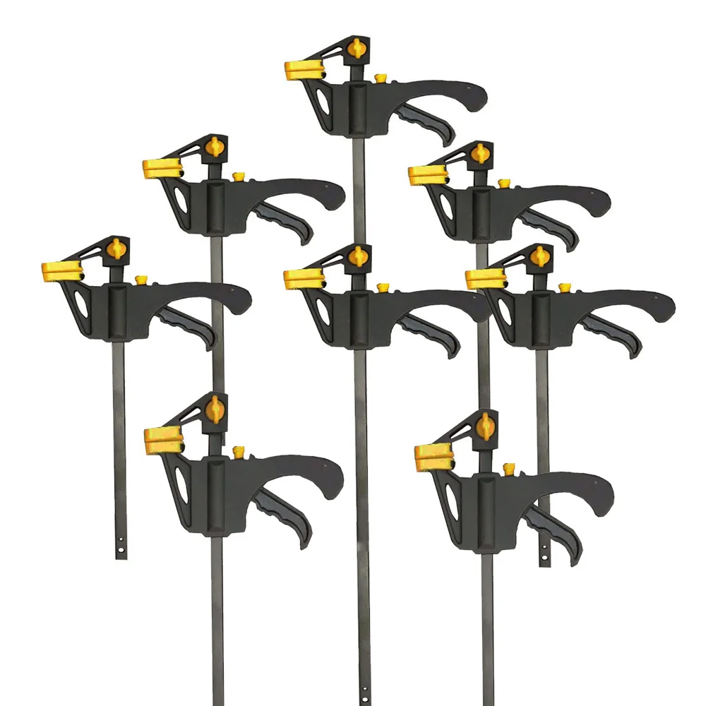 3/5/7/9/10pcs 6Inch Clip Release Speed Squeeze Wood Working Work Bar F Clamp Kit Spreader Gadget Tools DIY Hand Tool | Обустройство