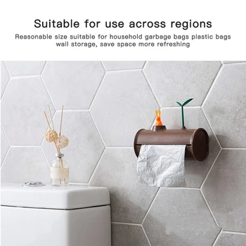 

Rabbit Roll-type Garbage Bag Storage Box Tissue Box With Hanger Hook Toilet Paper Holder Stand Bathroom Accessories Tools