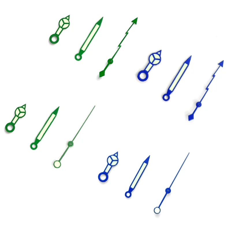 Lancette A Tre Lancette Lancette Verdi Luminose, Accessori Adatti Per Movimenti Seiko 5 Srpd Serie 6309, Ne15
