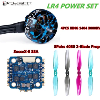 

LR4 Power Set IFlight XING 1404 3000KV Motor Nazgul 4030otor 2-Blade Propeller SucceX-E 35A 4in1 ESC for 4inch Micro Long Range