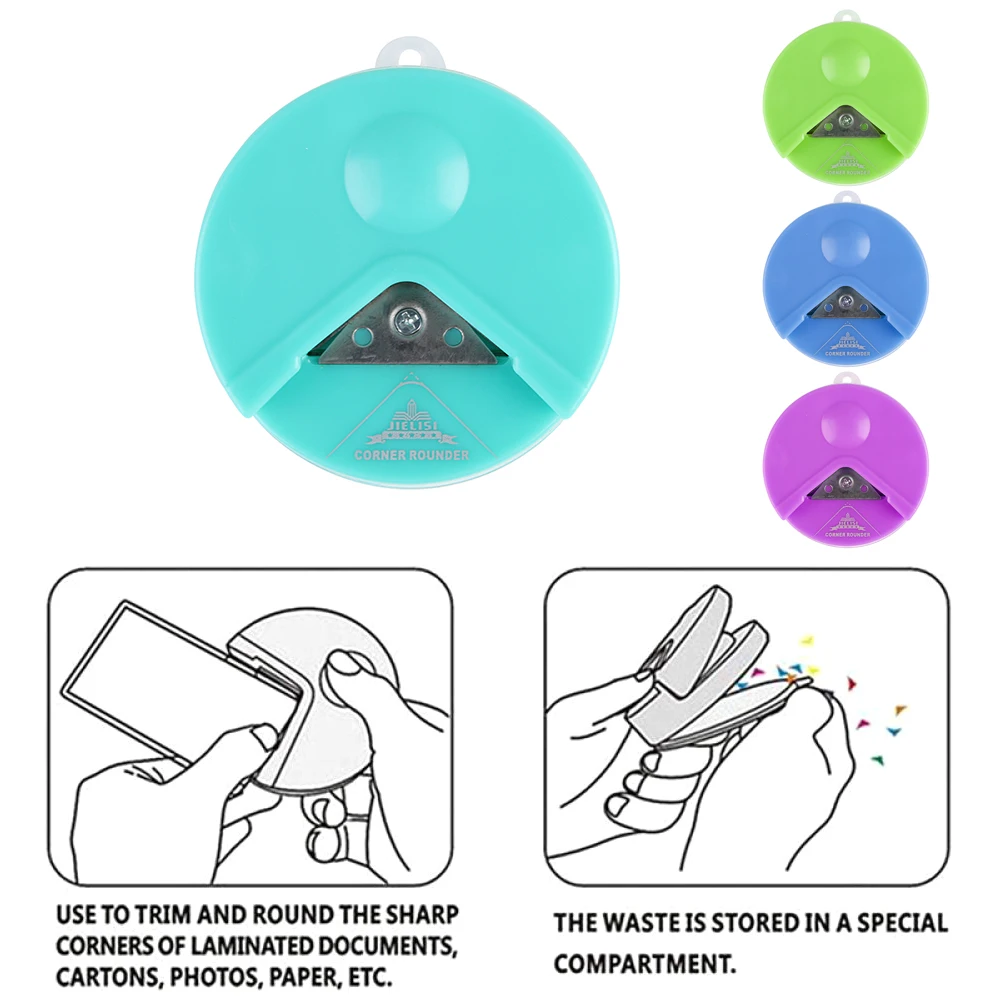 

1PC Random Color R4 Corner Rounder 4mm Paper Punch Card Photo Cutter Tool Craft Scrapbooking DIY Office School Supplies
