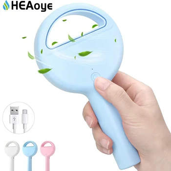 

Mini USB Fan Bladeless Portable Handheld Ventiladors Rechargeable Built-in Battery Handy Air Cooling Fan For Outdoor Home