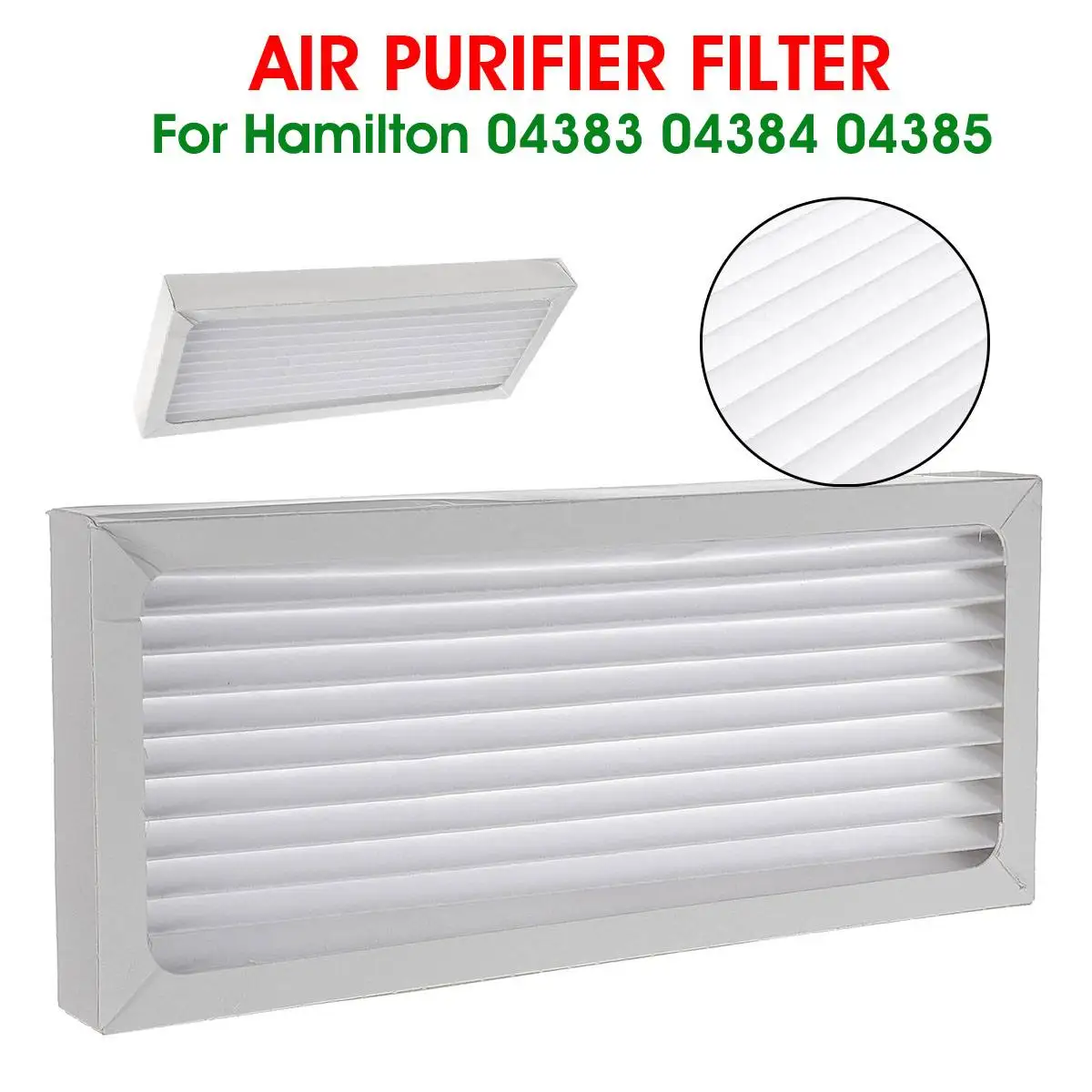 

Becornce 31x14x4cm Air Purifier Filter Parts Filter Spare Kit For Hamilton Beach True Ximoon 04383 04384 04385 990051000
