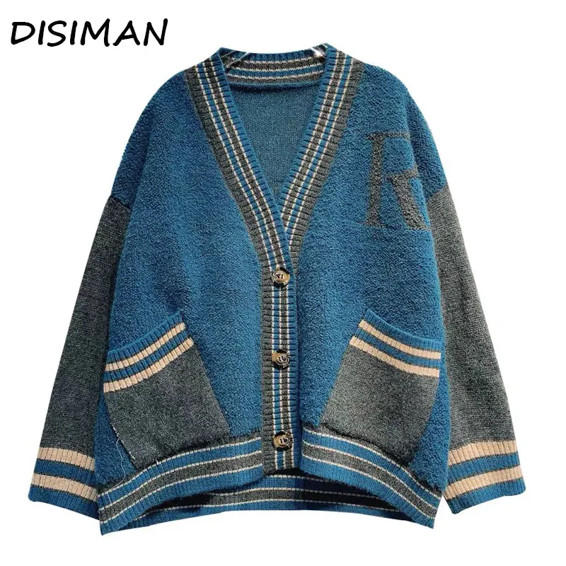

autumn winter 2019 casual loose long sleeve fuzzy sweater woman clothes harajuku plus size chunky cardigan womens knitted jacket