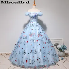 Mbcullyd Пышное Тюлевое пышное платье без бретелек длиной до пола vestidos de quinceaneras сексуальное вечернее платье без спинки милое 16 платье