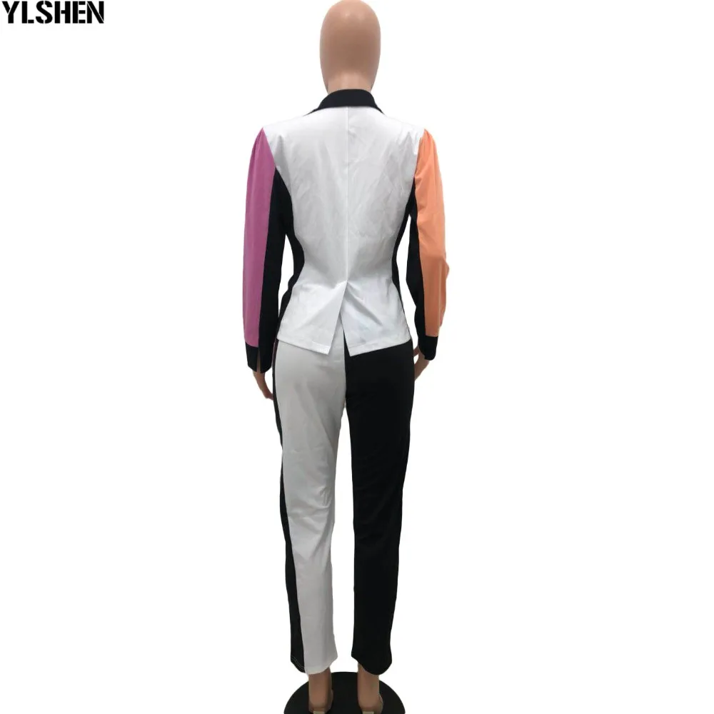 African Women Sets Print Long Sleeve Blazer Jacket Pants Suits Office Lady Elegant 2 Piece Set Business Outfits Africa Clothing 37