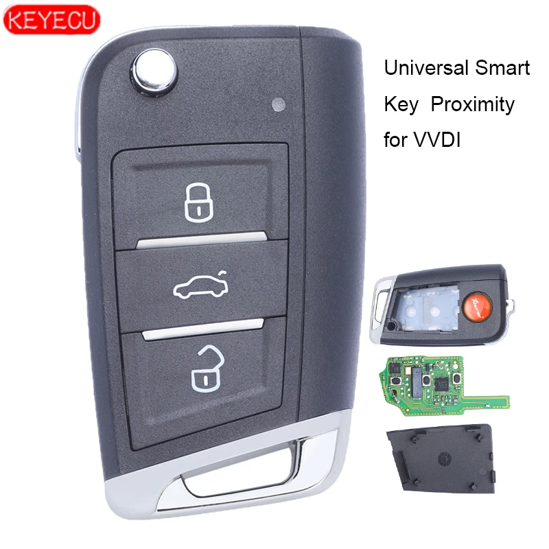 5PCS/Lot Xhorse Universal Smart Proximity 3B Smart MQB Type Key for VVDI Key Tool VVDI2 PN: XSMQB1EN