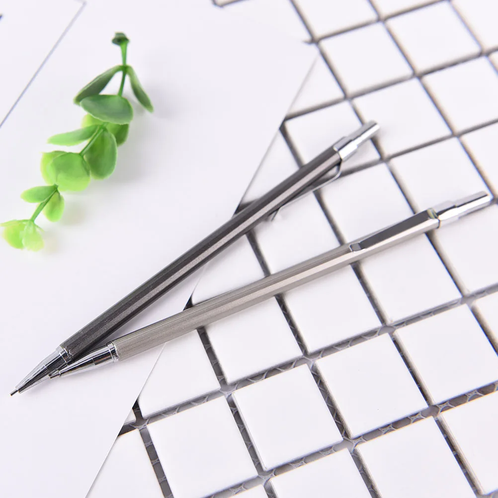 0.5/0.7mm Metal Mechanical Automatic Pencil For School Writing Drawing Supplie