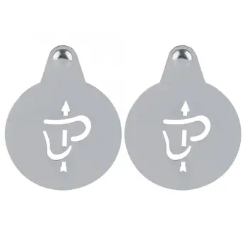 

Coffee Templates 2Pcs Stainless Steel Coffee Decorating Stencils Templates Coffee Making Tools for Home Use Coffee Stencils