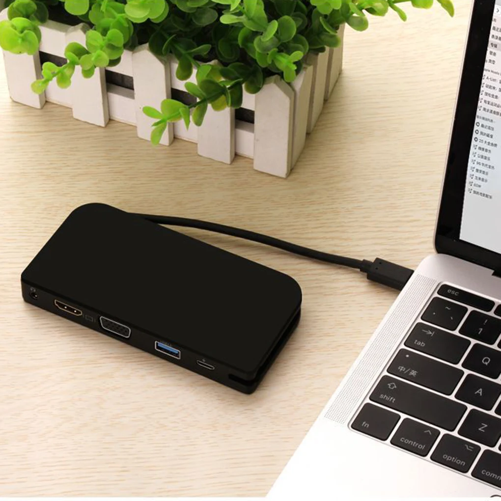 Type-C для HD/VGA/Аудио/USB 3,0/USB C порт адаптер type-C удлинитель HD мультимедийный интерфейс конвертер Замена для MACBook