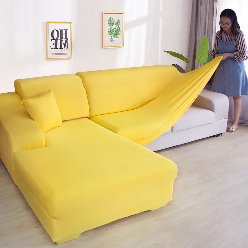 L Форма Угловые чехлы для диванов спандекс для гостиной чехлы для диванов Угловые чехлы для диванов эластичный материал для диванов и стульев защита от пыли - Цвет: color 20