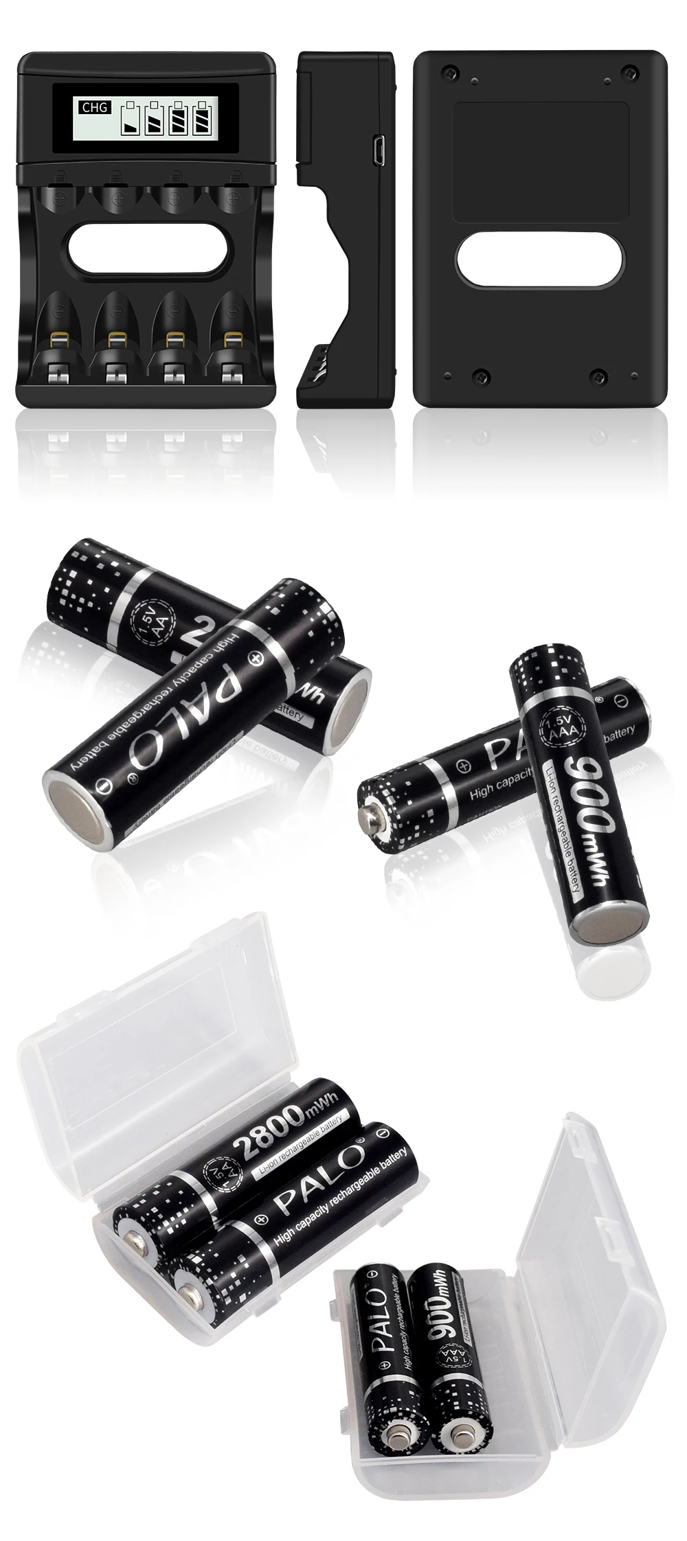 Bateria 1.5v aa 2800 mah + 1.5v