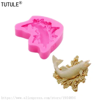 

Silicone Fish Mold,for Polymer Clay Food Safe Flexible Molds Epoxy Resin Molds Soap Fondant Mold Wax Mold,Salmon silicone mould
