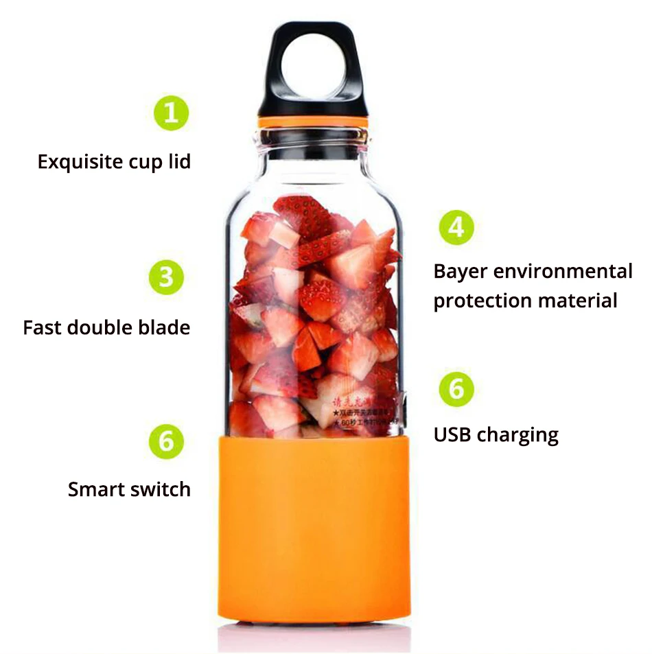 Мини электрический экстрактор сока USB перезаряжаемый портативный соковыжималка для фруктов блендер для фруктовых коктейлей чашка многофункциональная соковыжималка