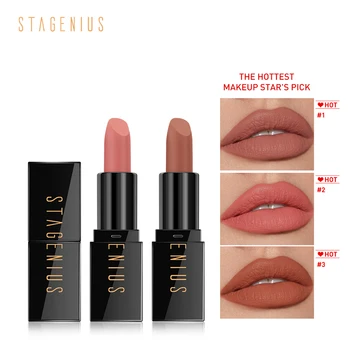

STAGENIUS SoulMATTE Moist Matte Cream Lipstick Longlasting Matte Cosmetics Pigment Lipstick