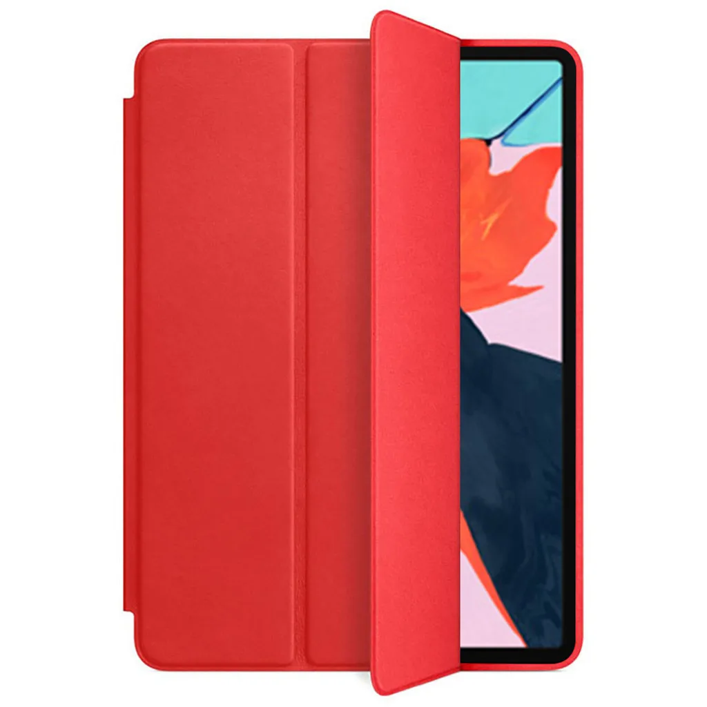 Красный Funda для iPad Pro 11 Чехол-держатель Smart из искусственной кожи Trifold Stand+ антипылевая жесткая задняя крышка из ПК для нового iPad Pro 11 чехол - Цвет: Красный