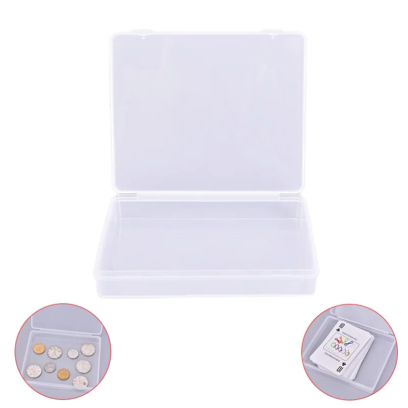 Прозрачные пластиковые коробки игральные карты контейнер PP чехол для хранения Упаковка покерная коробка для карточных игр для pokers 11,6 см x 9,7 см x 2 см