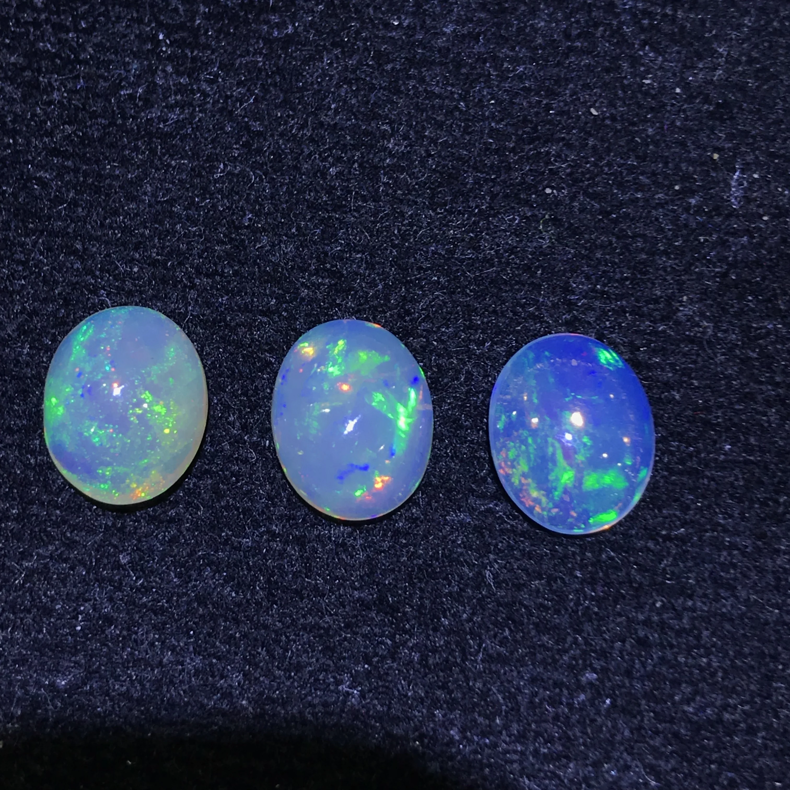 Natural ethiopian colorful cuting opal oval 8*10mm top quality natural precious gemstones for 925 sterling silver jewelry