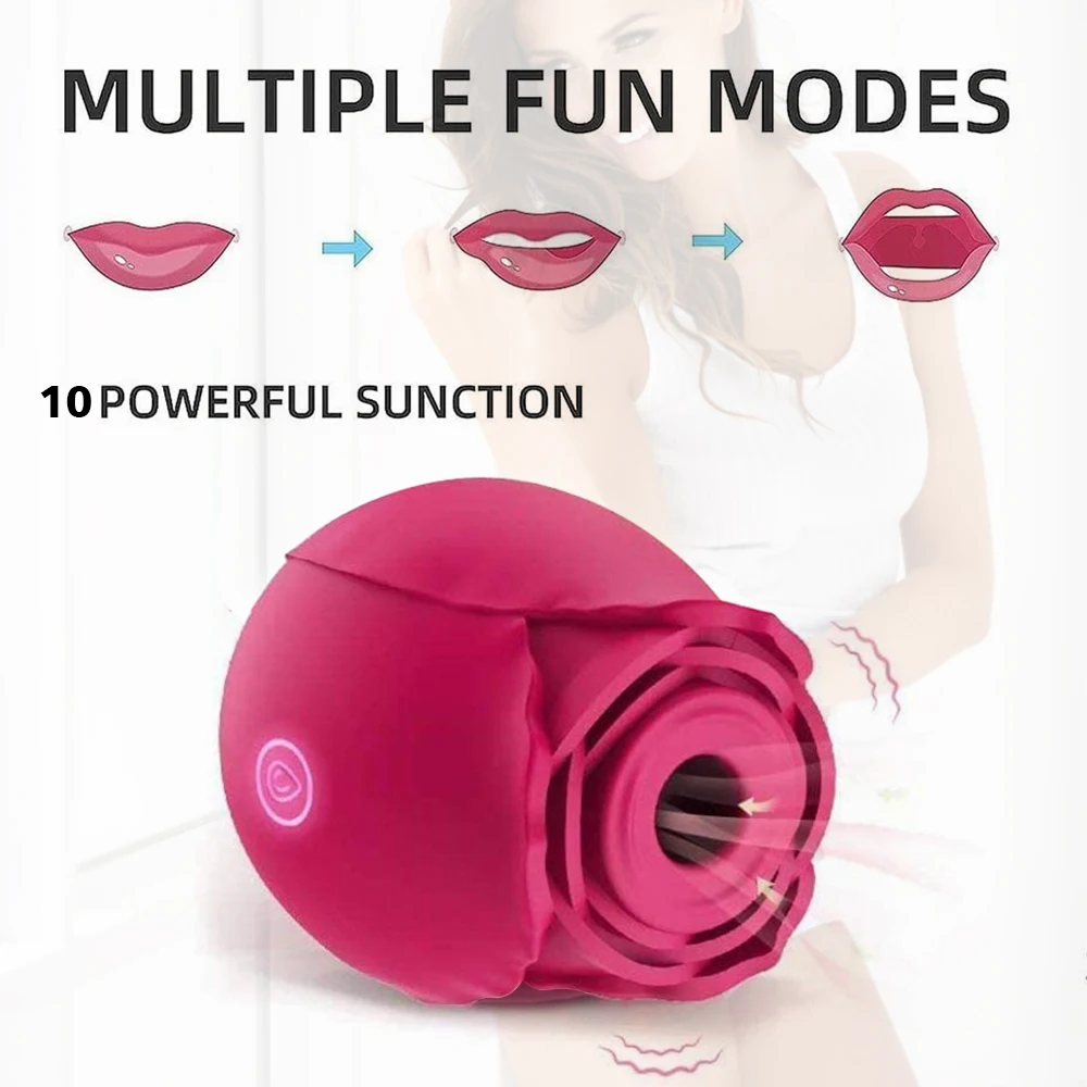 Sucking Vibrator 10 Speed Vibrating Clit Sucker oral Nipple Blowjob Clitoris Stimulation Female Masturbation Sex Toys for Women 3