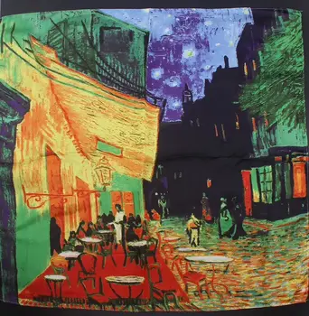 

High Quality Silk Printing Women's Square Bandana Scarfs 21 Inch Fashion Girl Neck Scarf Headband Scarf for Bag