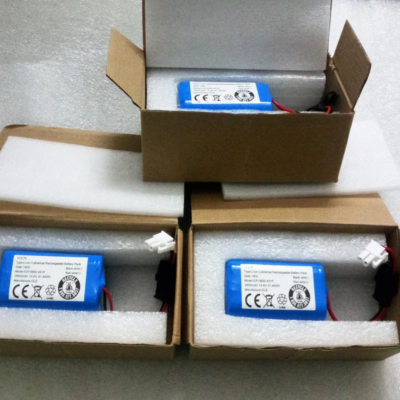 2 шт./лот 2800 mAh 14,8 V 2.8Ah литий-ионный Батарея Для Ecovacs чистый робот CEN540 CEN550 CEN546 CR130 CEN663 V780 Лидер продаж Бесплатная доставка