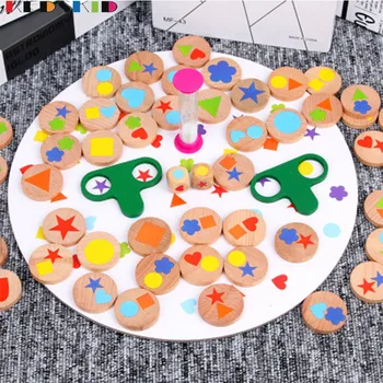 

Kindergarten table games, parent-child two-person figure-finding game, family interaction, interesting mental development, multi