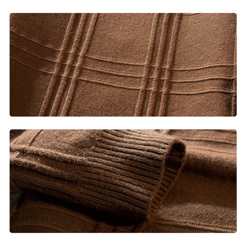 Мужчины случайные сплошной цвет вязать v-образным вырезом с длинным рукавом пуловер Трикотаж Свитер