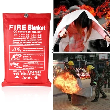 

Fire Emergency Blanket Fire Shelter Safety Cover Sealed 1m Flame-Retardant Home Work Place High Quality Fighting