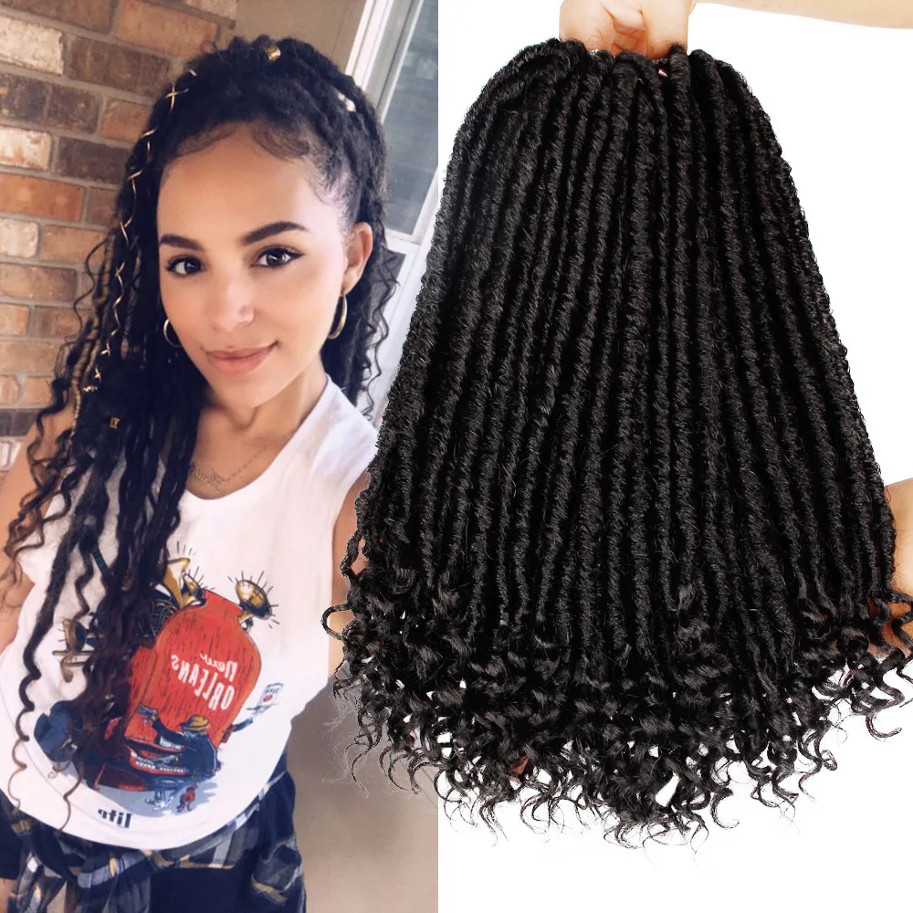 Богиня искусственные локоны в стиле кроше волосы мягкие крючком косички