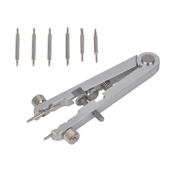 

8 Pins + Watch Bracelet Spring Bar Standard Plier Remover Replace Removing Tool Tweezer Stainless steel #15