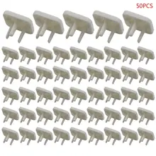 50 шт./упак. американский Стандартный защита гнезда Для детей с защитой от поражения электрическим током розетки, защита от пыли