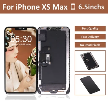 

5pcs Used Original LCD For Phone XS Max LCD Display Screen Touch Assembly Digitizer Sensor For iPhone XS Max Screen Display LCD