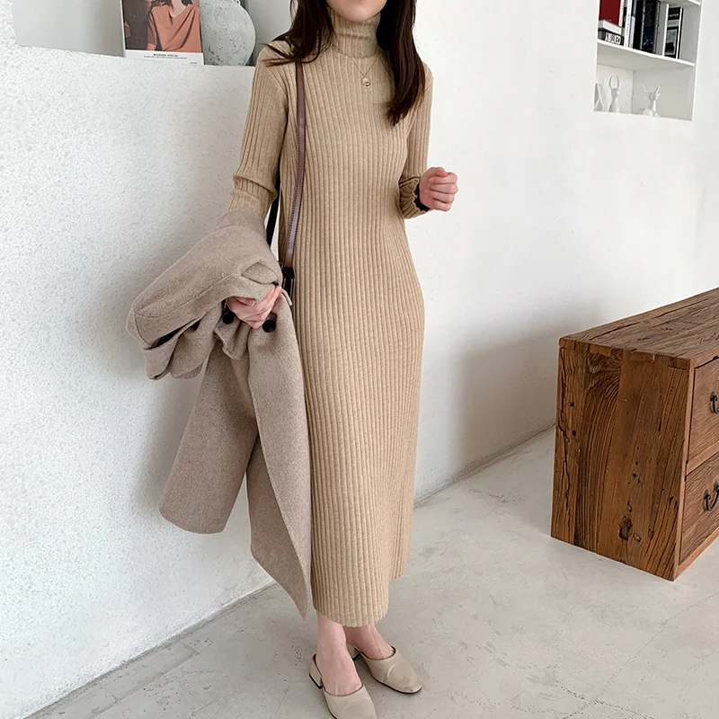 mid length jumper dress