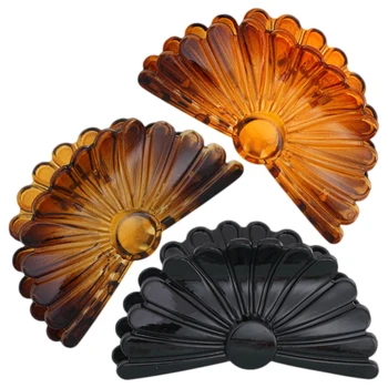 

6pcs Women Jaw Clips Durable Fan Shape Large Hair Clips Jaw Clips Hair Claws Claw Clips Octopus Clip for Girls Women