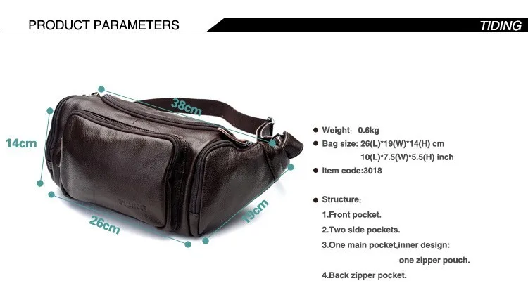 Vintage Embossed Leather Waist Bag Pack Pillow Fanny Pack Bum Bag Hip Pack Belt Pouch Chest Bags Small Shoulder Messenger 3018