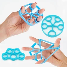 Ручной тренажер для пальцев силиконовая рукоятка силовая тренировка ручная мышечная тренировка выпрямитель пальца тренажер сцепление кольцо тренажер