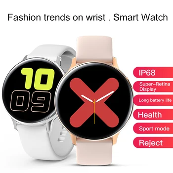 

2020 New IP68 Waterproof Smart Watch Full Round Touch Screen Men Women Smartwatch Push Message Music Control Dropshipping Fast