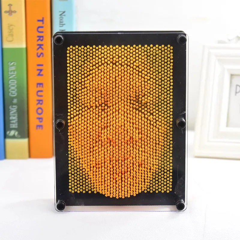 large Pin Art 3D Скульптура Игла DIY резьба Форма Настольная игрушка украшение Hogar дом декоративные украшения для дома - Цвет: large