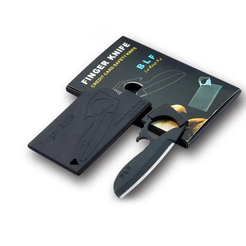 

Mini Credit Card Finger Knife Folding Safety Knife Outdoor Camping Survival Pocket Wallet EDC Tool Multifuncation Tools