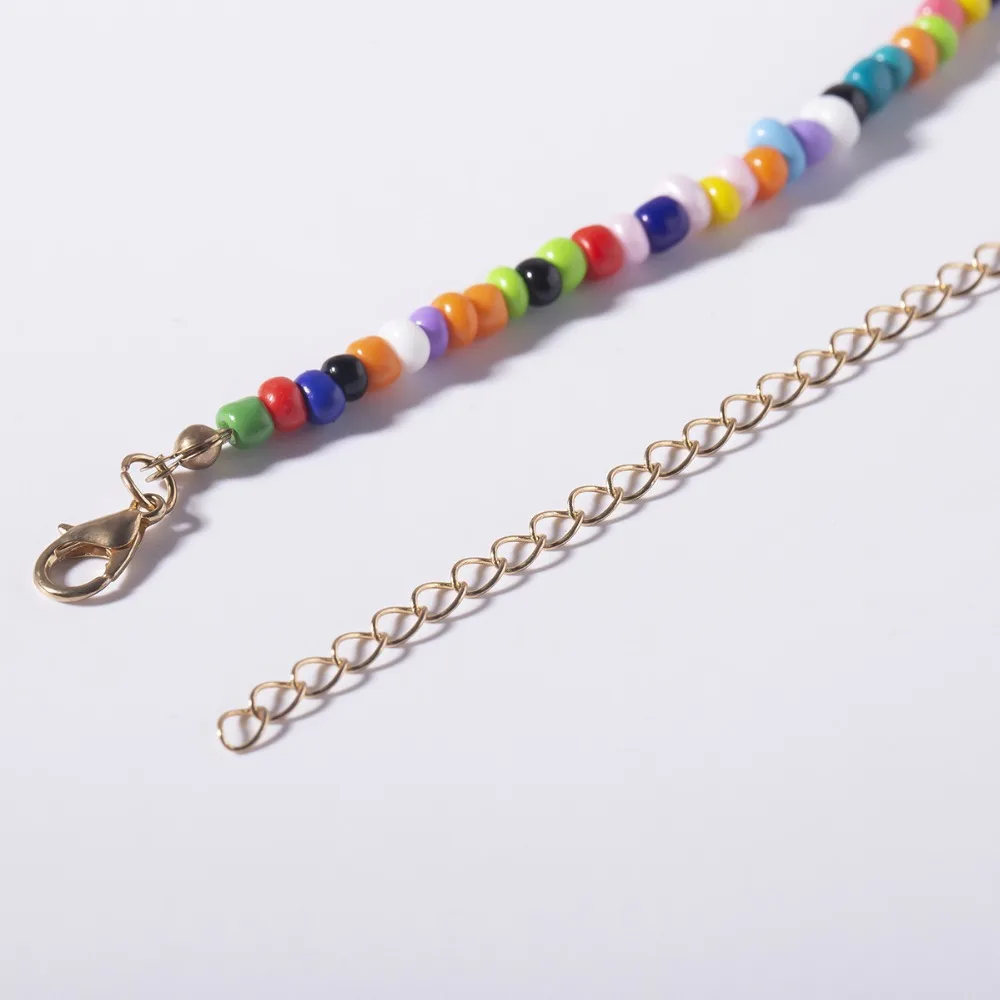 AOMU индивидуальность цветная жемчужина ручной работы бисером неровный жемчуг один слой поппури ожерелье для женщин ювелирные изделия в стиле "Бохо"