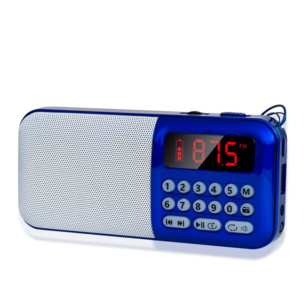 Fm радио перезаряжаемый беспроволочный динамик TF карта USB диск MP3 плеер